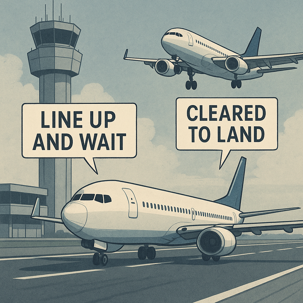 航空英語の"Take off"