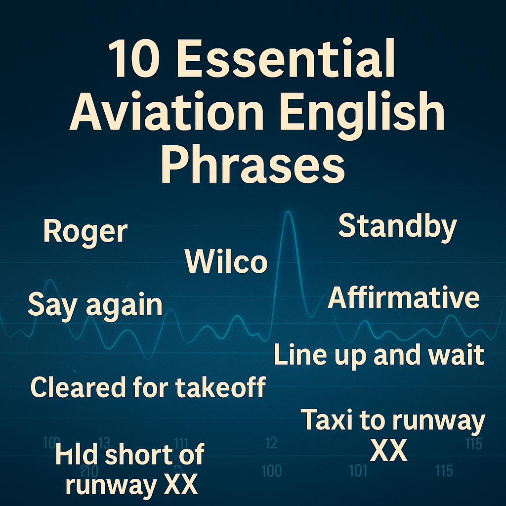 【入門編】訓練生がまず覚えるべき航空英語フレーズ10選