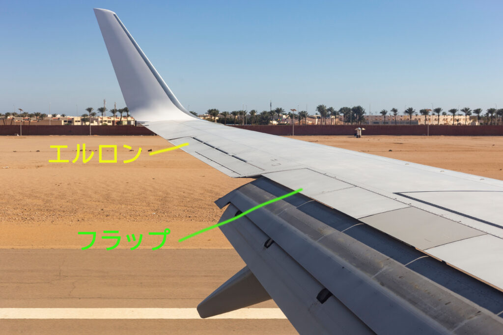 航空英語のAileronとflapの違い