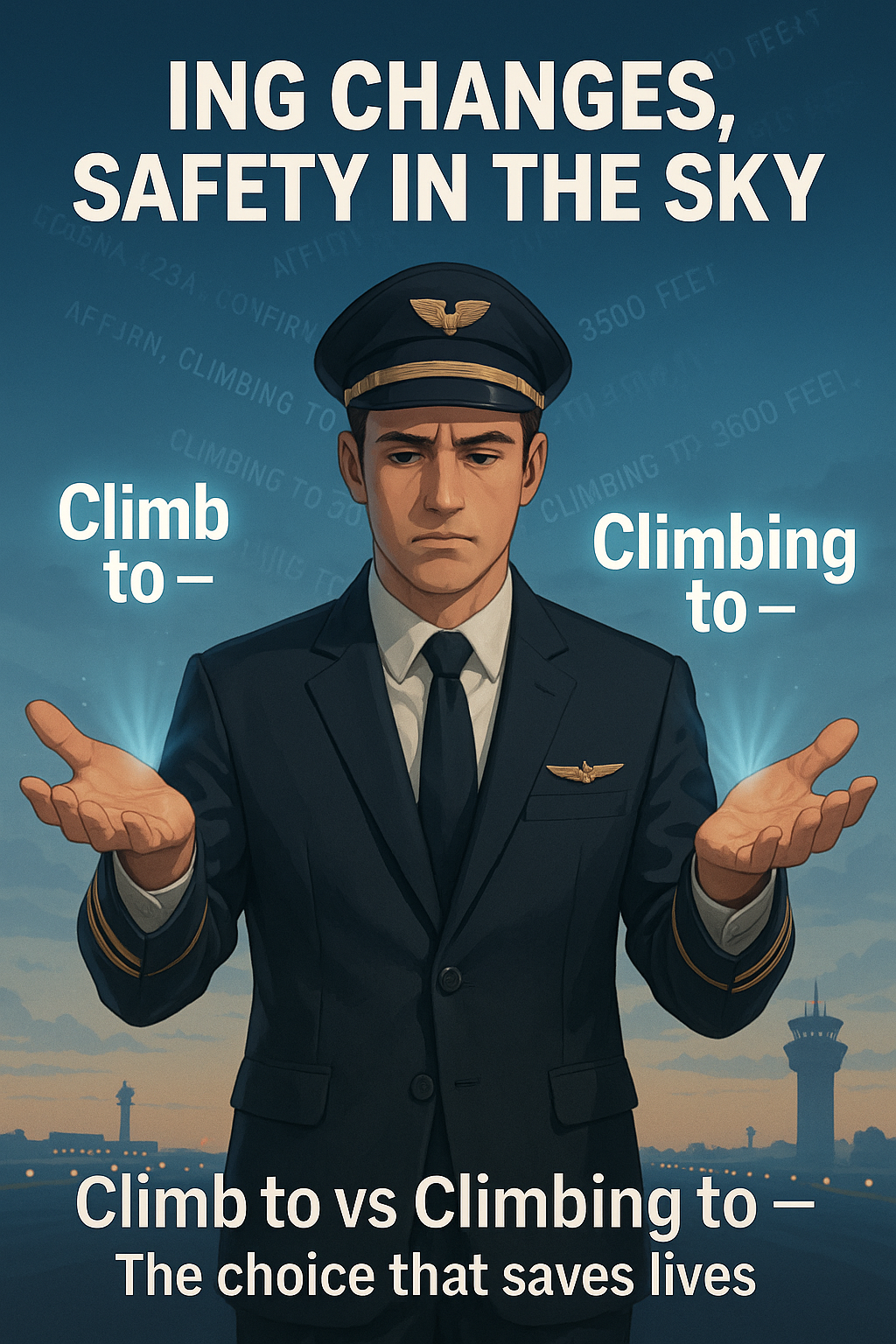 航空英語のingの使い分け