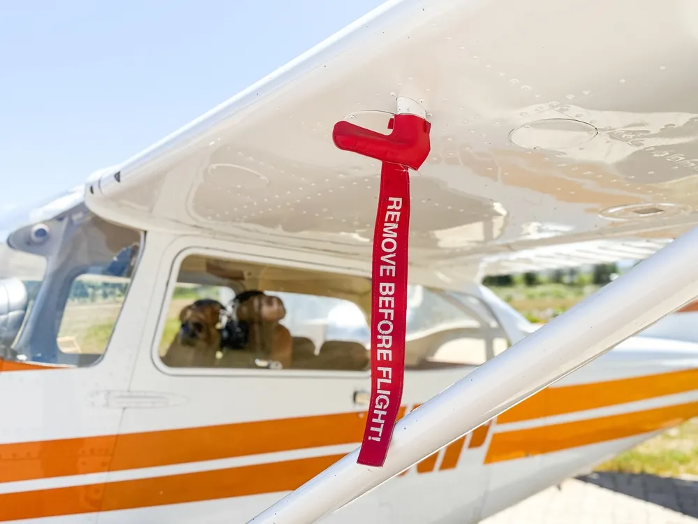 REMOVE BEFORE FLIGHTタグ